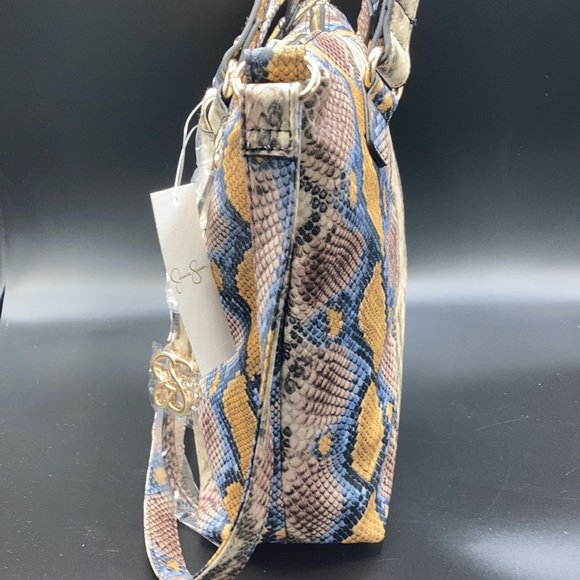 Jessica Simpson python skin tote Satchel purse - Picture 3 of 5